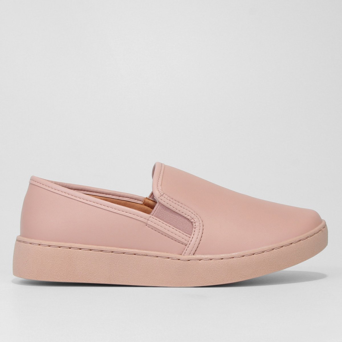 Slip On Vizzano Básico Feminino - Rosa Bebê Menor preço em Slip On Vizzano Básico Feminino - Rosa Bebê