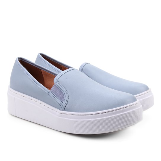 Slip On Vizzano Caixa Alta Feminino - Azul Claro