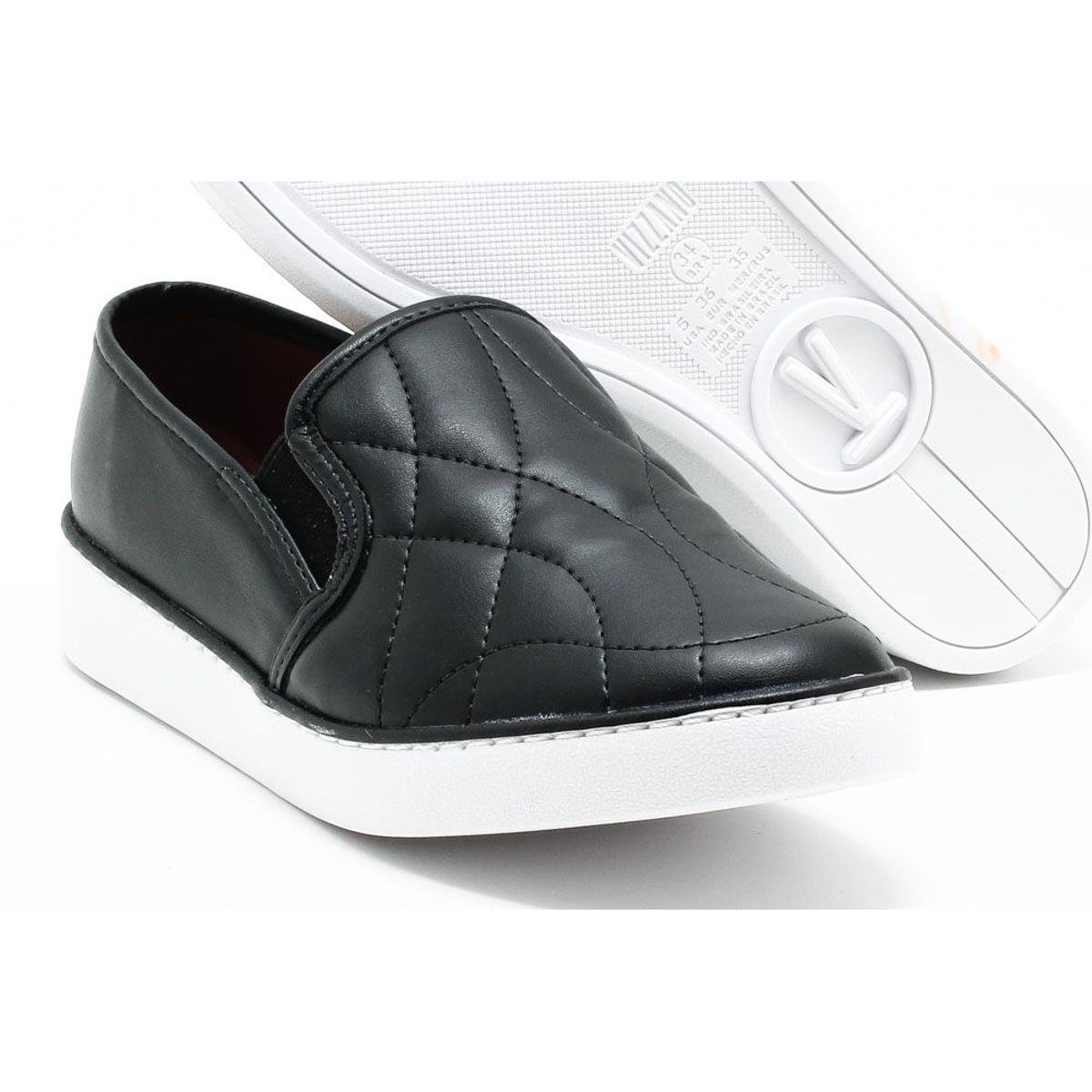 slip on colcci pesponto preto