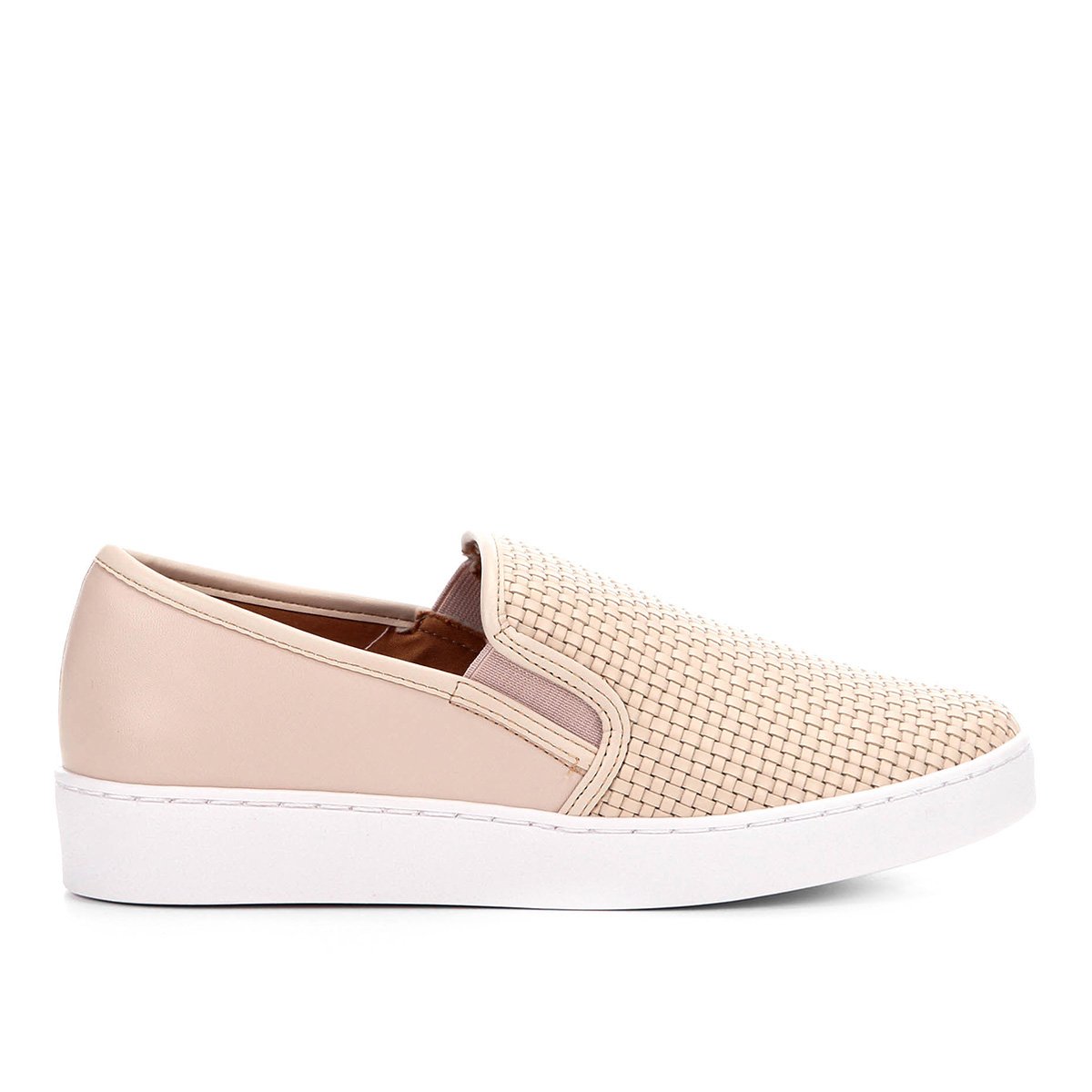 slip on vizzano tramado feminino