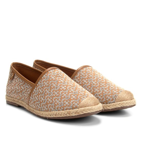 Slipper Estampado Capodarte Feminino - Bege