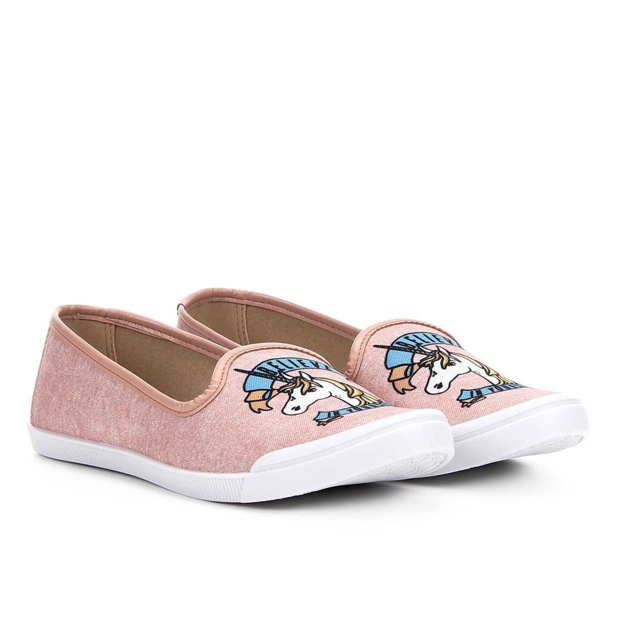 Slipper Moleca Unicórnio Feminina - Rosa | Zattini