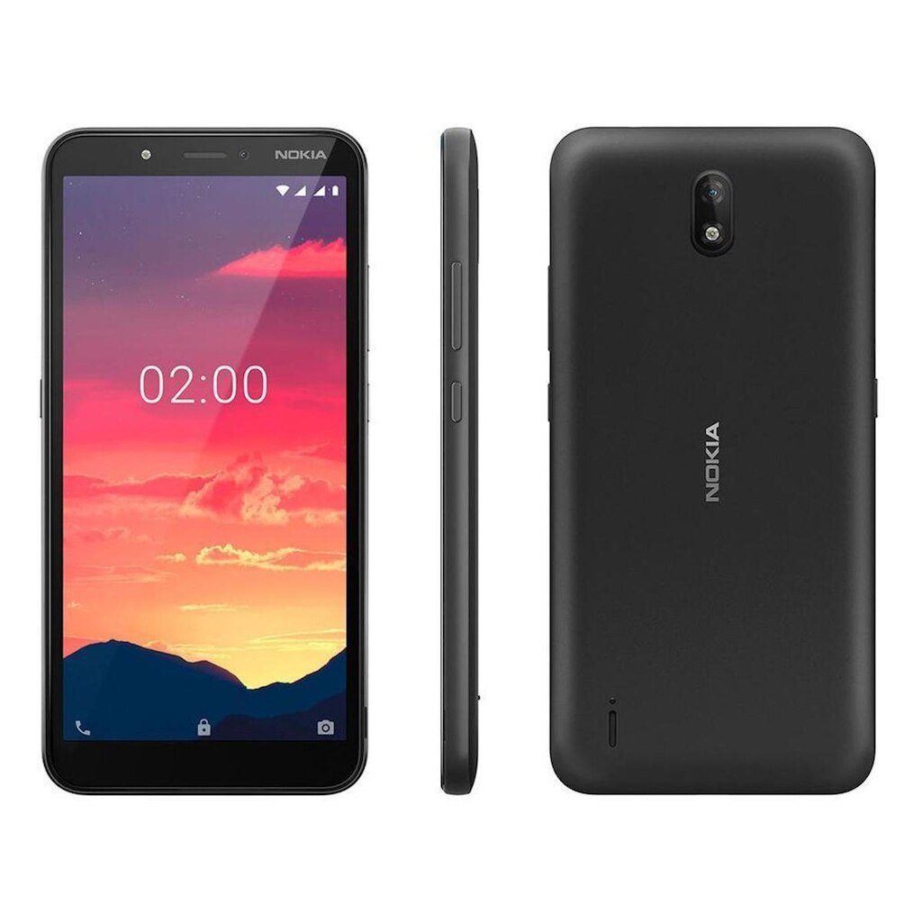 Smartphone Nokia C2 16GB + 16GB 4G 1GB RAM 5,7” Câm. 5MP + Selfie 5MP Dual Chip
