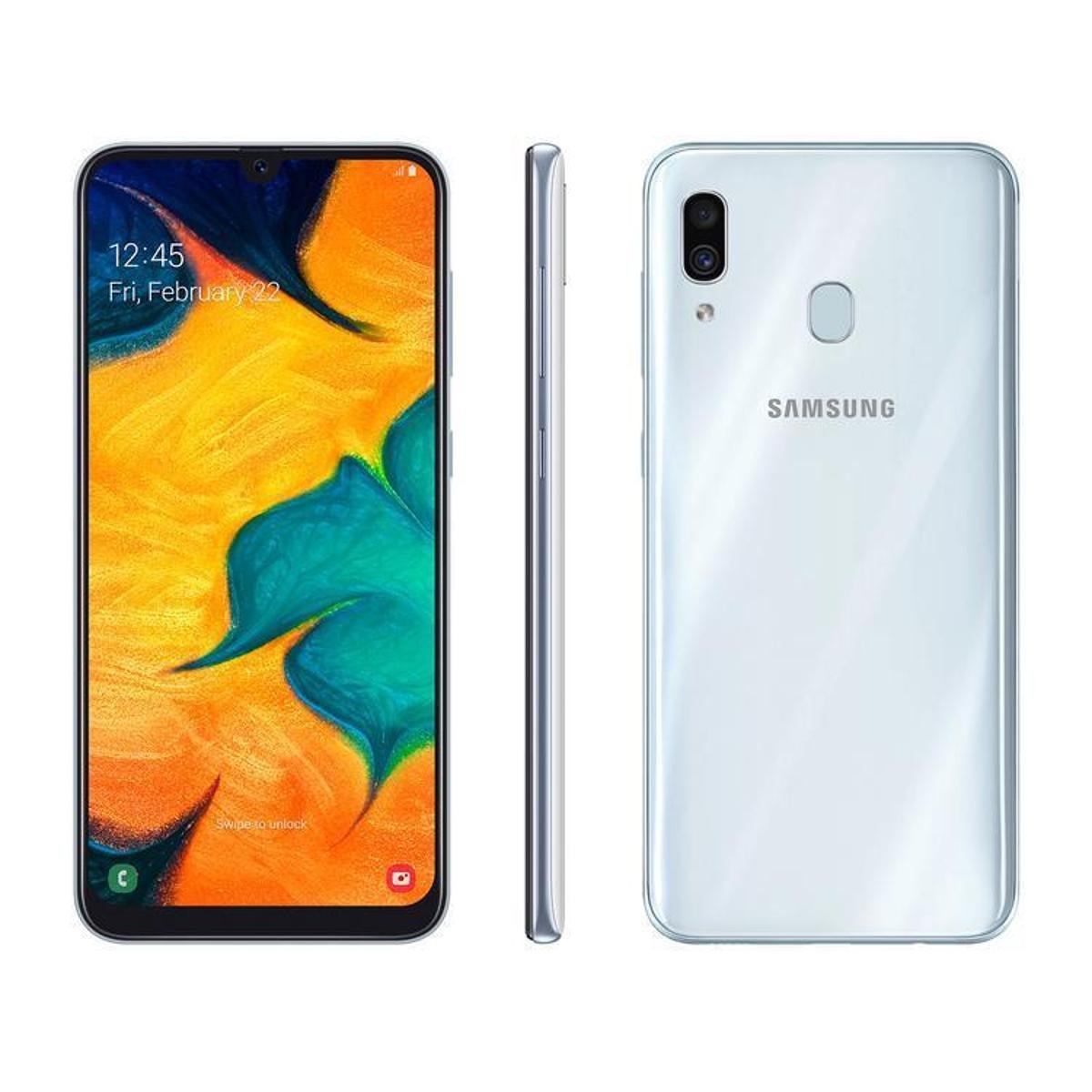 Smartphone Samsung Galaxy A30 64GB Branco 4G - Branco Menor preço em Smartphone Samsung Galaxy A30 64GB Branco 4G - Branco