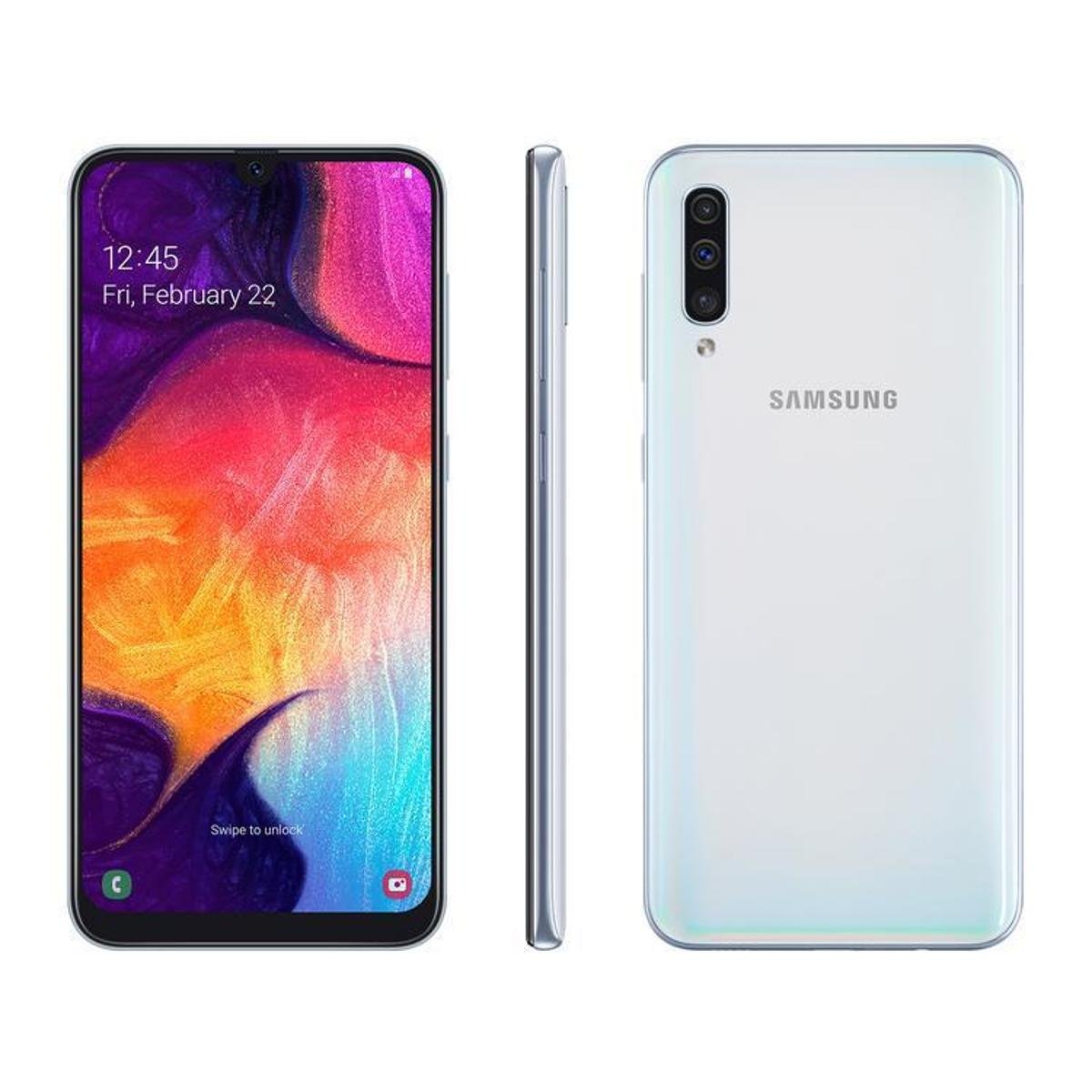 Smartphone Samsung Galaxy A50 128GB Azul 4G - Branco | Zattini