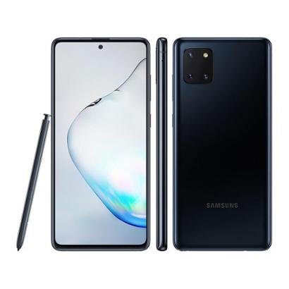 Smartphone Samsung Galaxy Note 10 Lite 128GB Preto – Octa-Core 6GB RAM Tela 6,7” Câm.Tripla Selfie 32MP