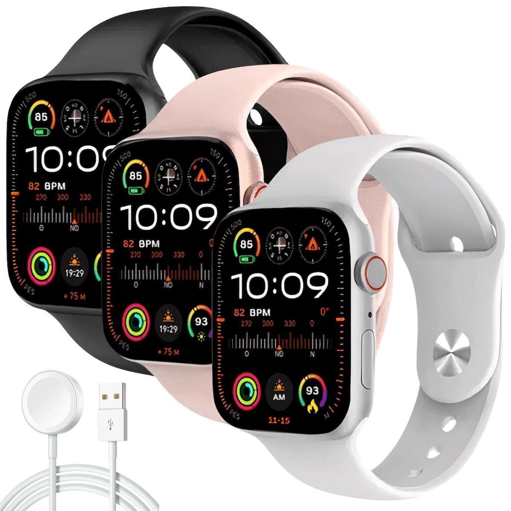 Smartwatch Masculino Feminino W29s Série 9 Tela 47mm Original Recebe Notificaçoes ChatGpt IA C/NF