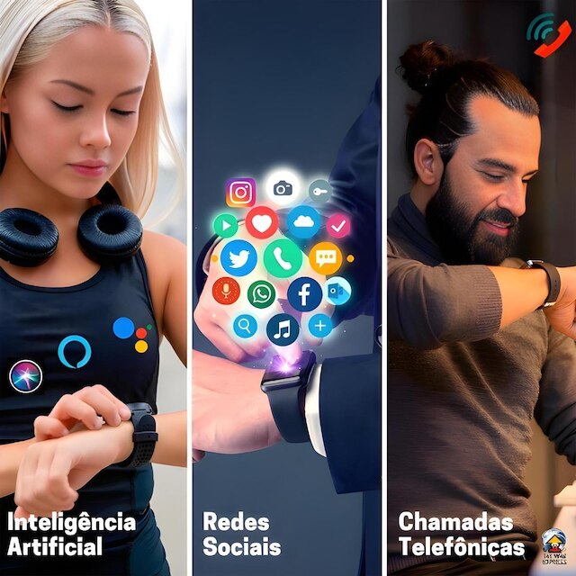 Smartwatch Masculino Feminino W29s Série 9 Tela 47mm Original Recebe Notificaçoes ChatGpt IA C/NF