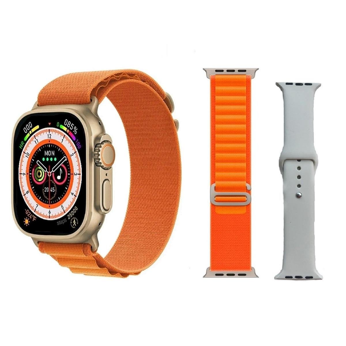 Smartwatch Original Hw8 Watch Ultra Nfc Induçao Bluetooth Serie 8 Tela Infinita Assisten de Voz - Dourado Menor preço em Smartwatch Original Hw8 Watch Ultra Nfc Induçao Bluetooth Serie 8 Tela Infinita Assisten de Voz - Dourado