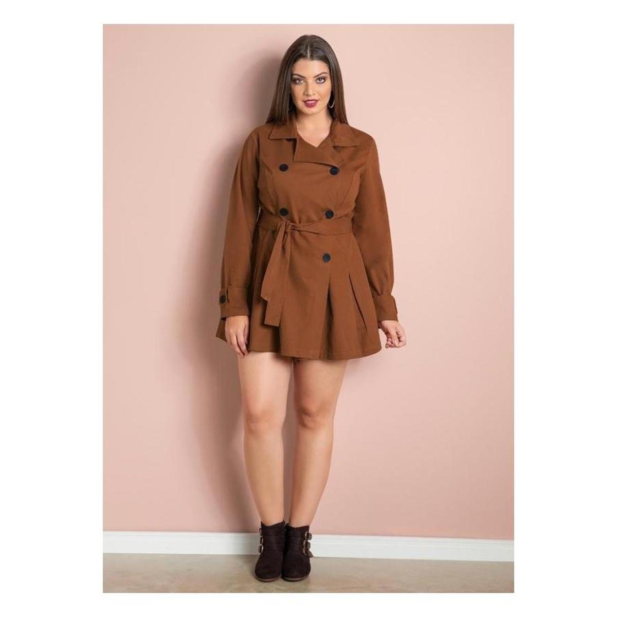 sobretudo acinturado