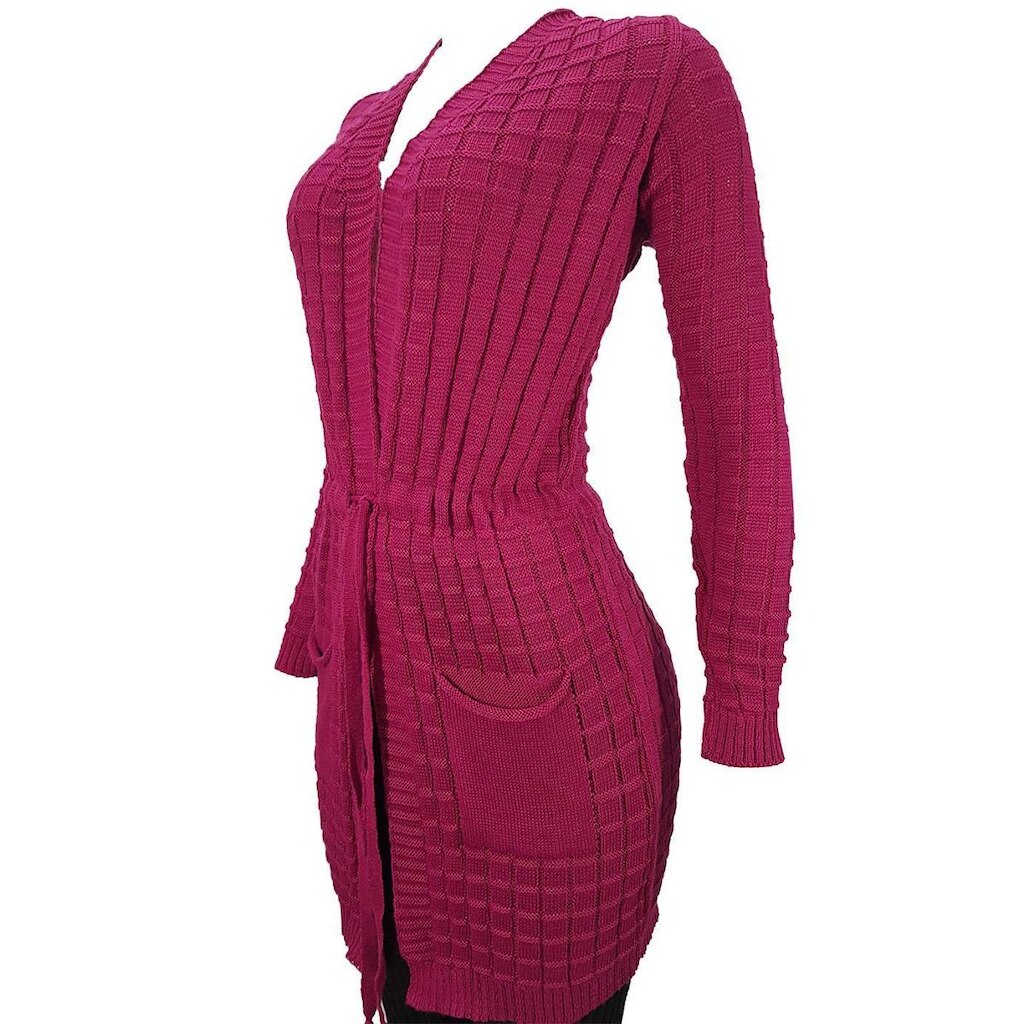 Sobretudo Feminino Links Bolso - Katlen Tricot