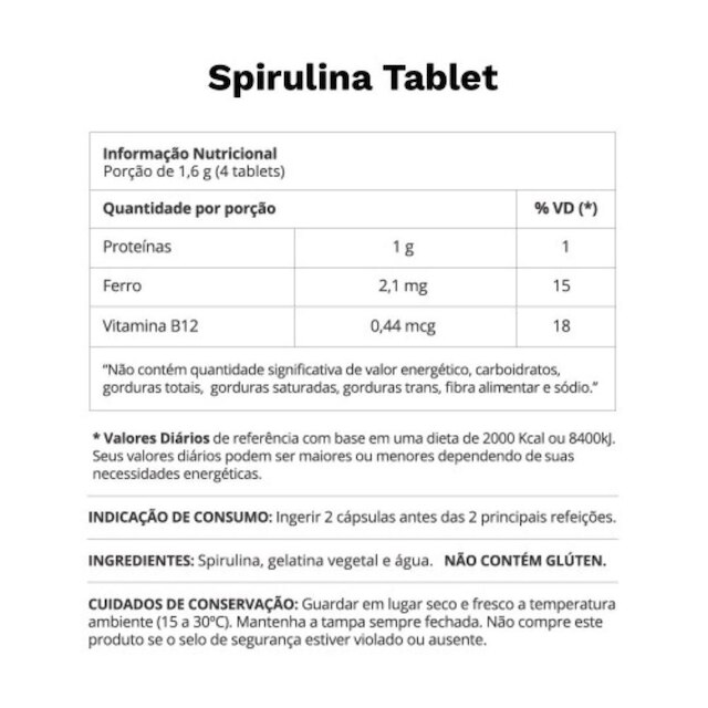 Spirulina 240 tabletes Ocean Drop