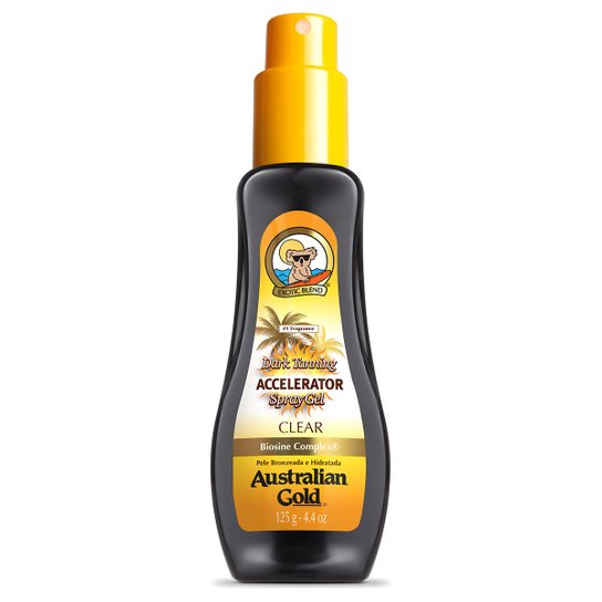 Spray Gel Bronzeador Australian Gold Dark Tanning Accelerator 125ml - Incolor