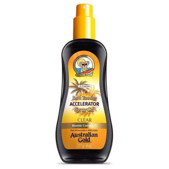 Spray Gel Bronzeador Australian Gold Dark Tanning Accelerator 237ml - Incolor