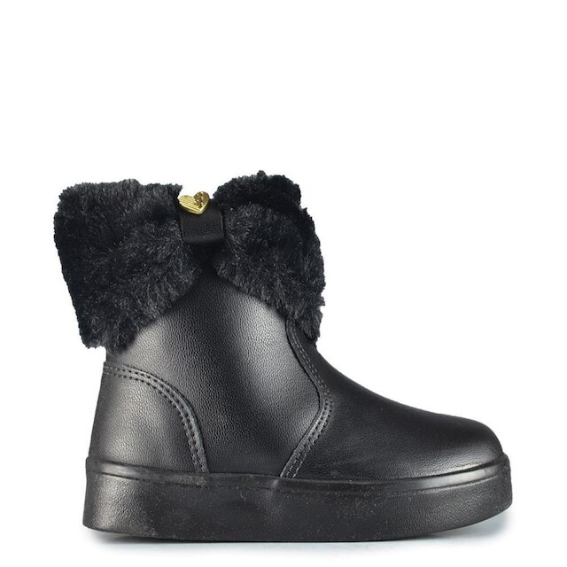 SUA CIA Bota Infantil Sua Cia Mini Feminina 7070.00788 NAPA SOFT PRETO 24