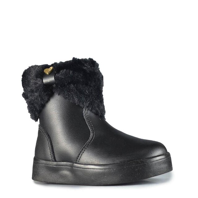 SUA CIA Bota Infantil Sua Cia Mini Feminina 7070.00788 NAPA SOFT PRETO 24