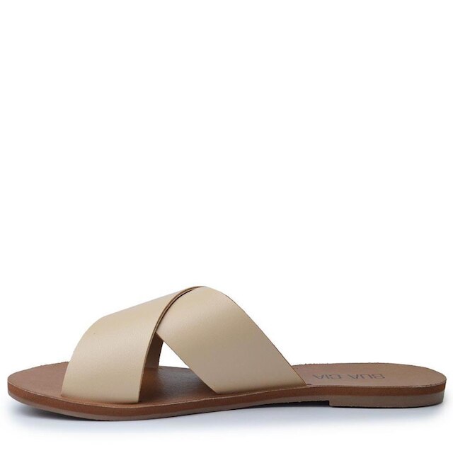 SUA CIA Sandália Rasteira Sua Cia Feminina 8395.16144 METAL LIGHT GOLD 35