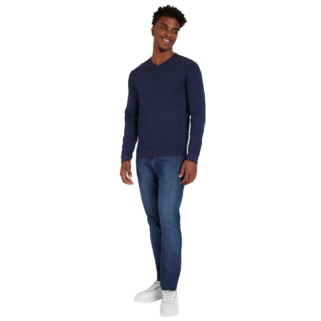 Suéter Aramis Masculino Tricot V-Neck Azul Marinho