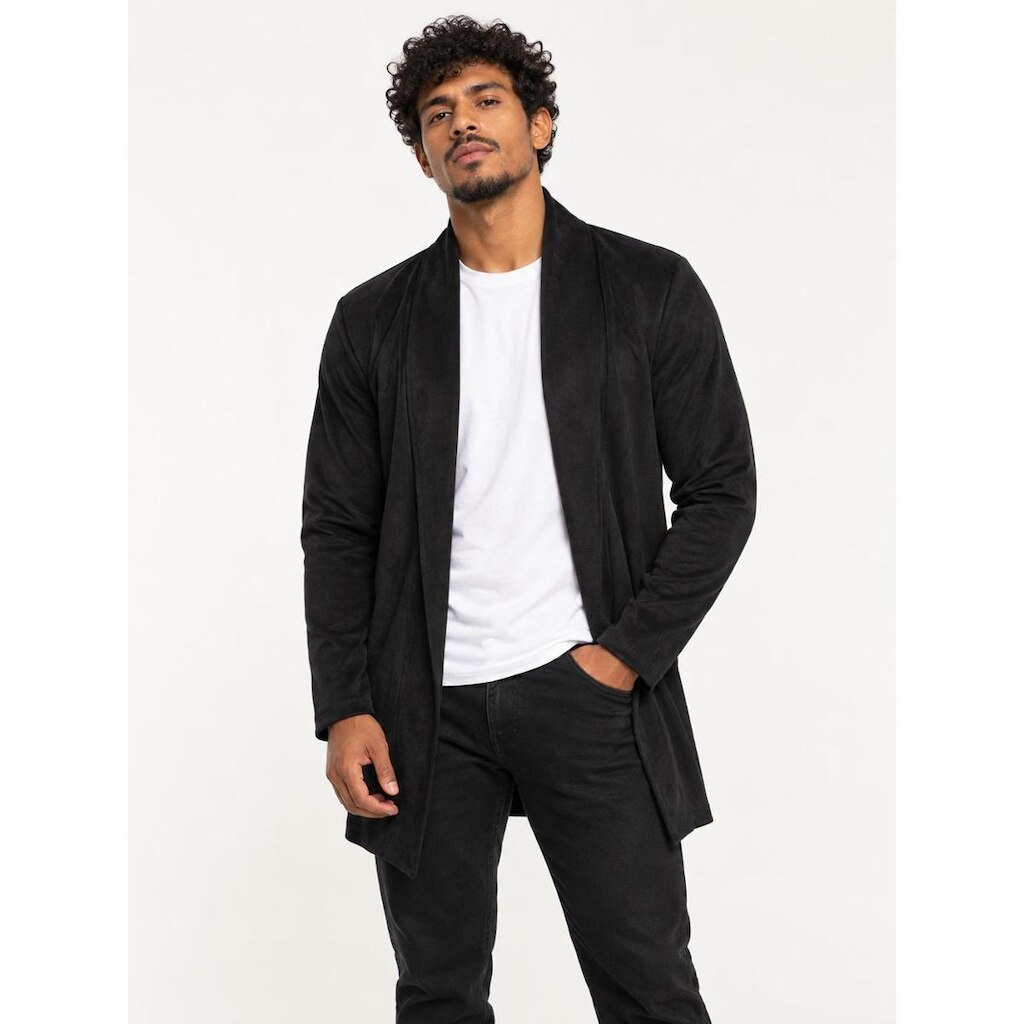 Suéter Cardigan Masculino Slim Fitness Blázer Sem Bolsos