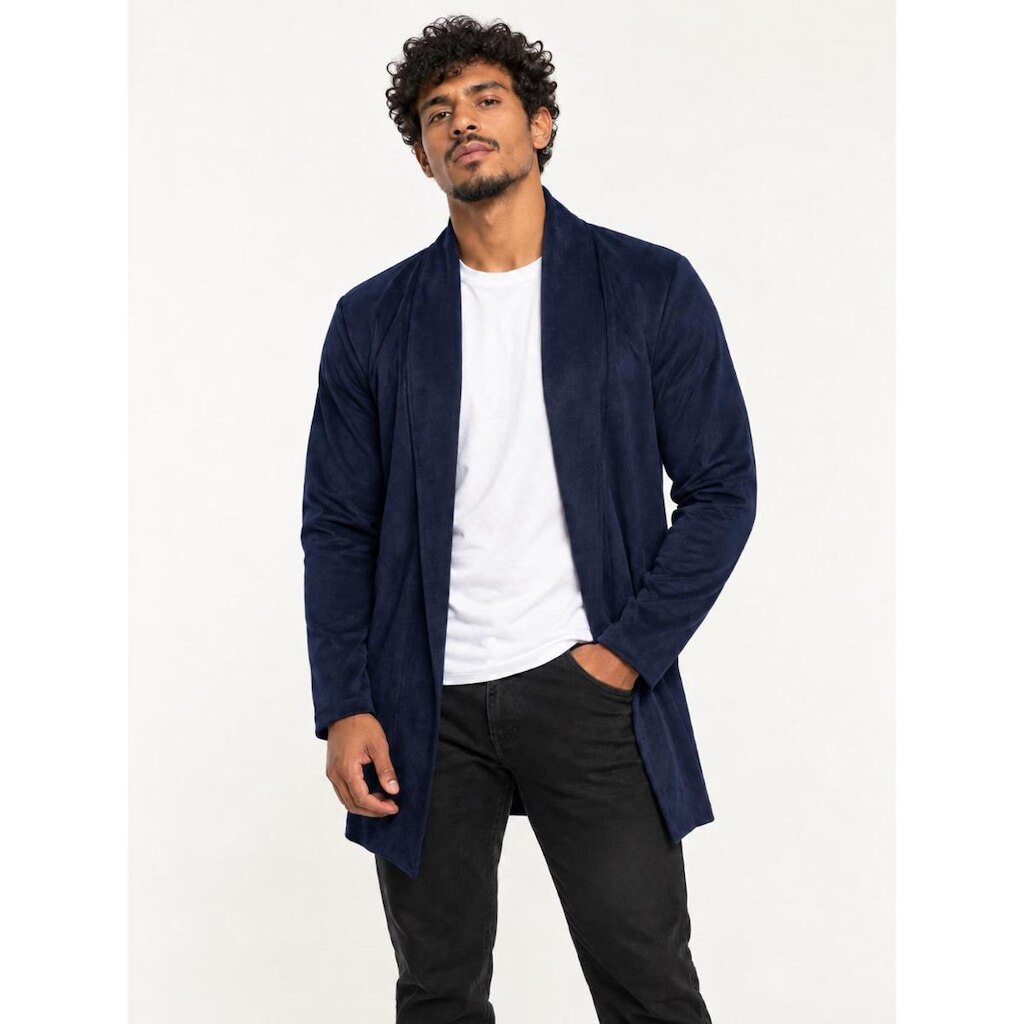 Suéter Cardigan Masculino Slim Fitness Blázer Sem Bolsos