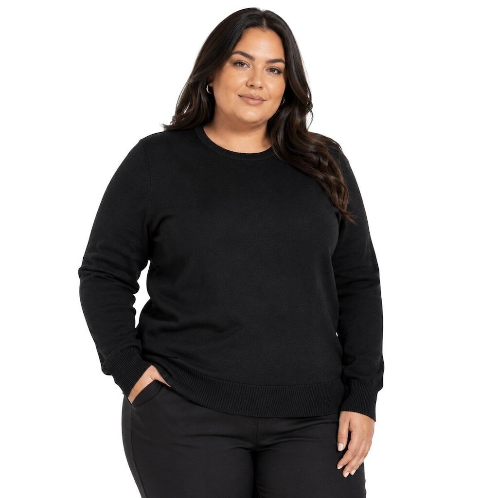 Suéter Feminino City Lady by Facinelli Plus Size 658136 Preto