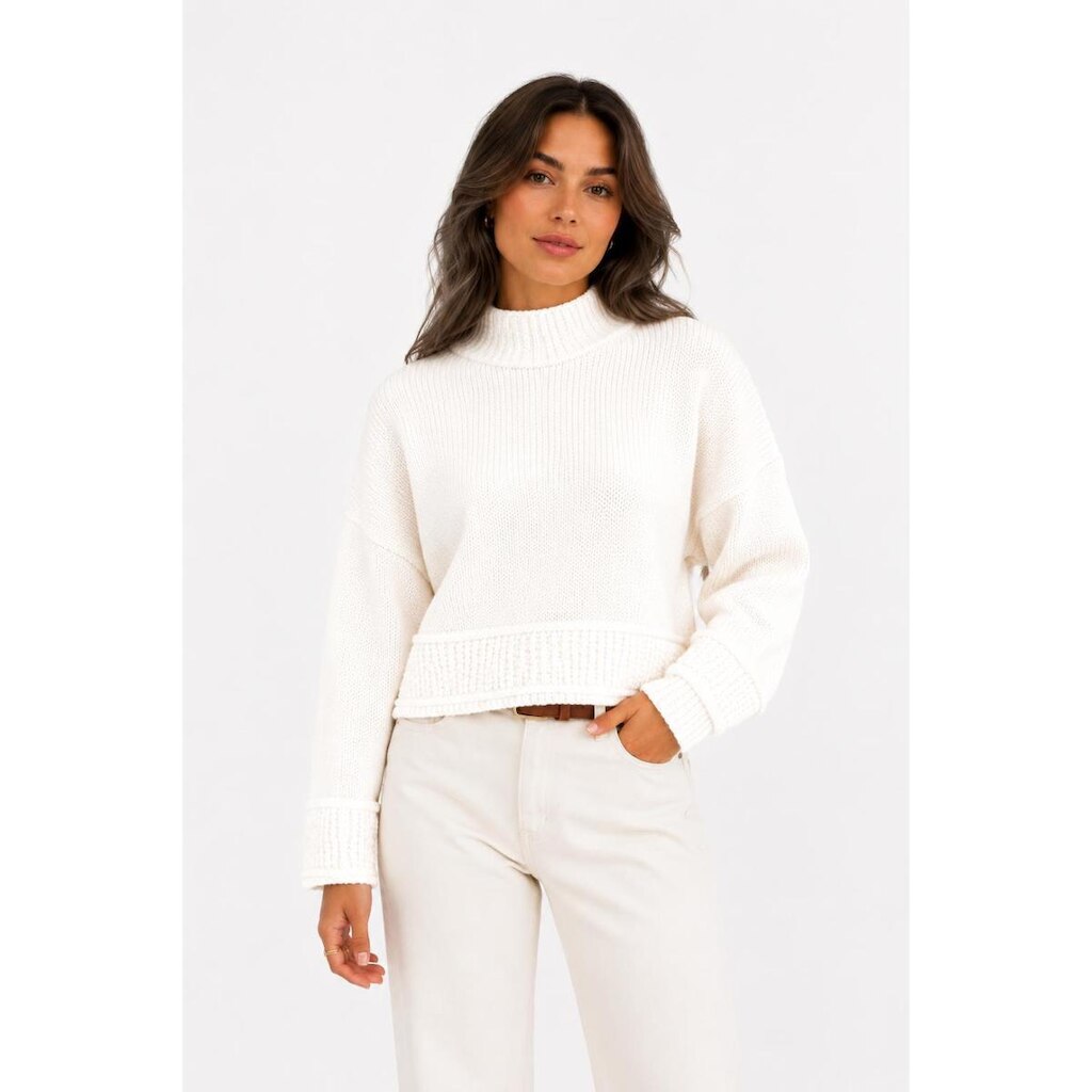 Suéter Feminino D Bell Outlet Fashion Gola Off White