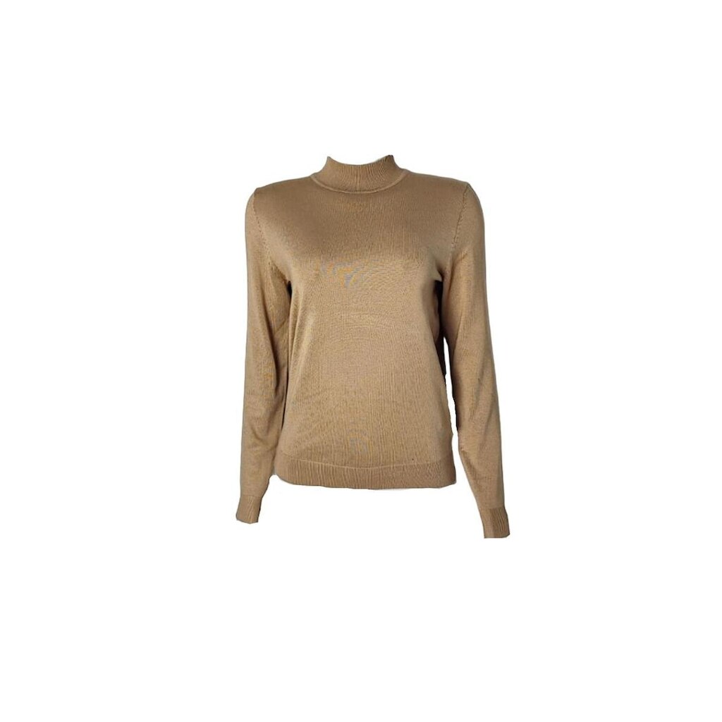 Suéter Feminino Miose Gola Média Bege Tam. G
