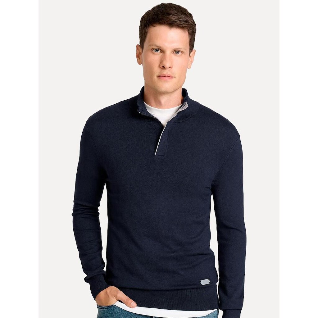 Suéter John John Masculino Regular Fit Tricot Jimmy Azul Marinho