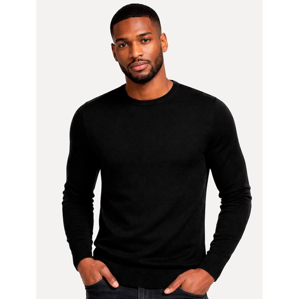 Suéter John John Masculino Regular Fit Tricot Smooth Preto