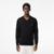 Suéter Lacoste de Algodão Orgânico com Gola V Masculino - Preto