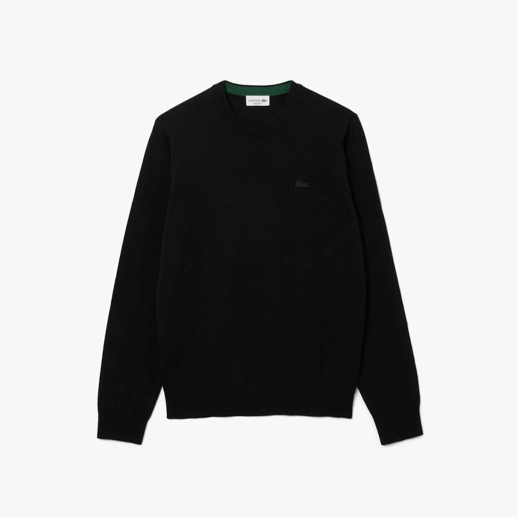 Suéter Lacoste De Gola Redonda De Lã Merino Masculino
