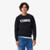 Suéter Lacoste Gola Careca Em Jacquard De Tênis Masculino - Preto+Branco