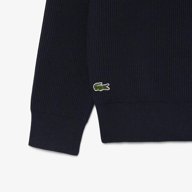 Suéter Lacoste Gola Careca Em Jacquard De Tênis Masculino