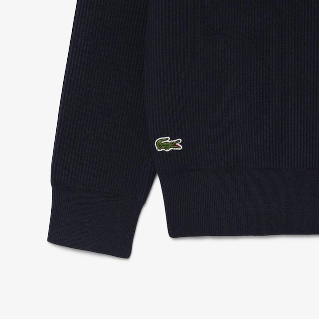Suéter Lacoste Gola Careca Em Jacquard De Tênis Masculino