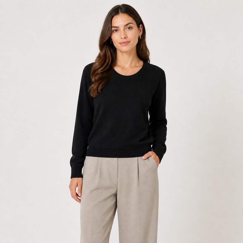 Suéter Linha Feminina Facinelli 651252 Preta