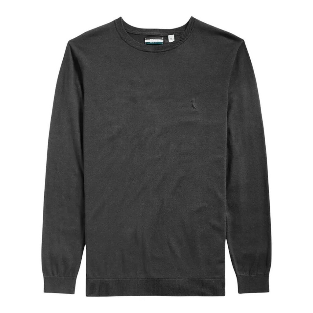 Suéter Reserva Gola Careca Tricot Masculino Cinza Escuro