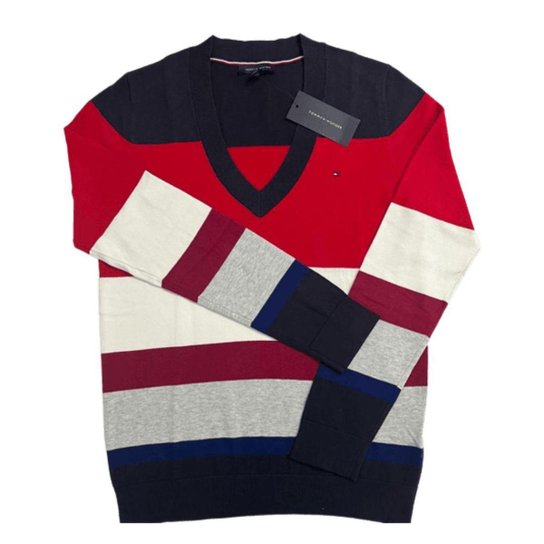 Sueter Tommy Hilfiger Listrado Feminino Zattini - Main Image