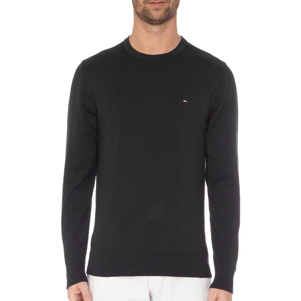 Suéter Tommy Hilfiger Manga Longa Tricot Wcc Signature Azul