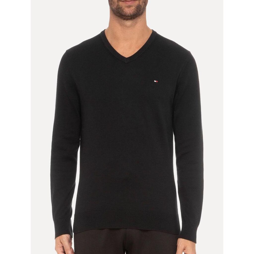 Suéter Tommy Hilfiger Masculino Signature V-Neck