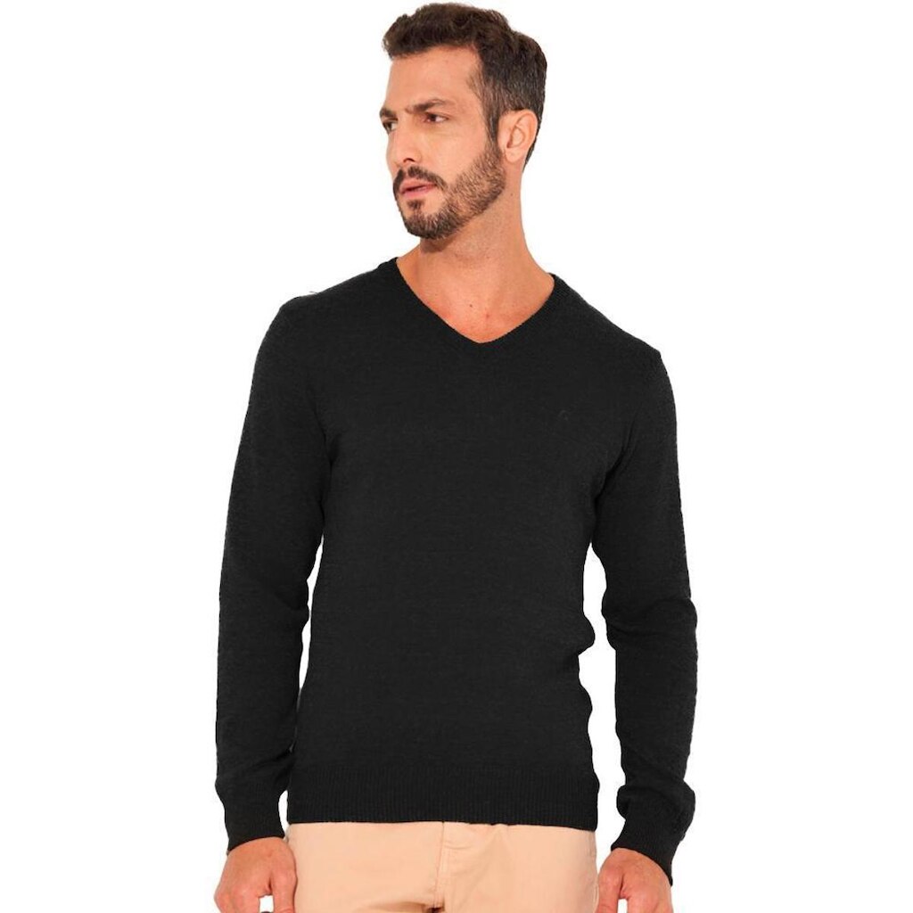 Suéter Tricô Colcci Gola V Slim Masculino