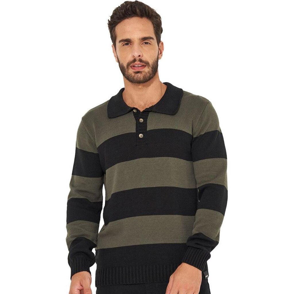 Suéter Tricô Colcci Slim Listrado Masculino