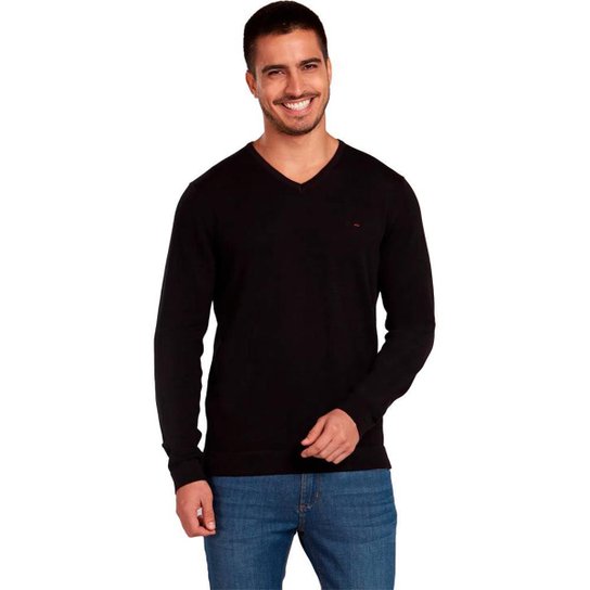 Suéter Tricot Aramis Gola V Masculino Preto Zattini