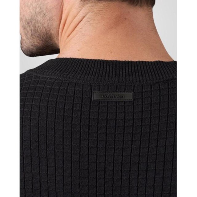 Suéter Tricot Calvin Klein Quadrile Preto