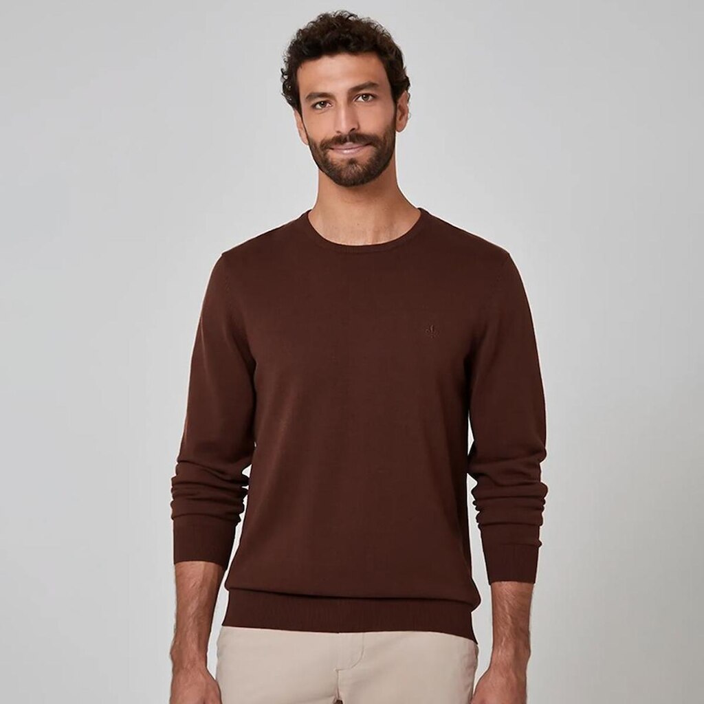 Suéter Tricot Dudalina Basic Masculino