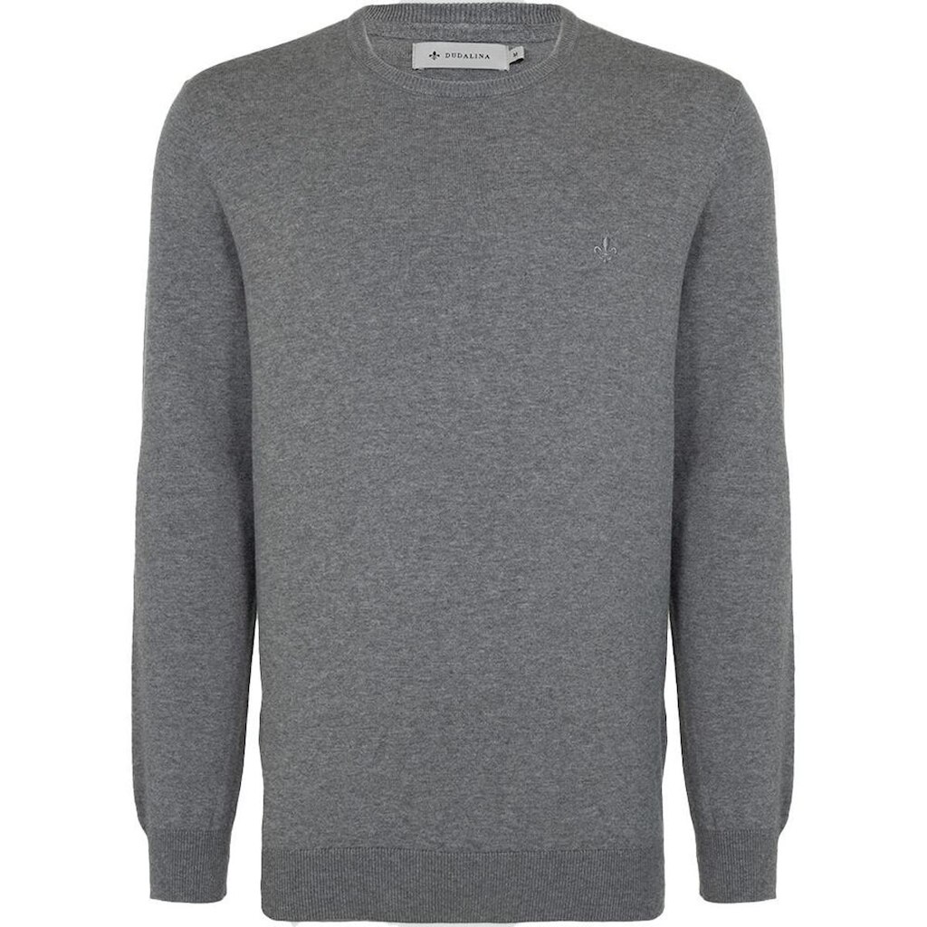 Suéter Tricot Dudalina Basic Mescla Masculino