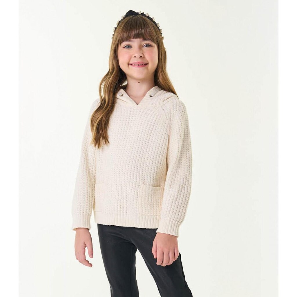 Sueter Tricot Infantil Trick Nick Bege