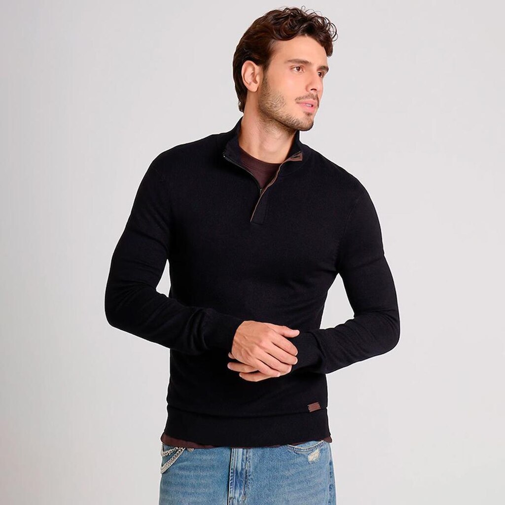 Suéter Tricot John John Henry Black Masculino