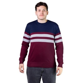Suéter Tricôt Masculino Broken Rules 590166 Vinho