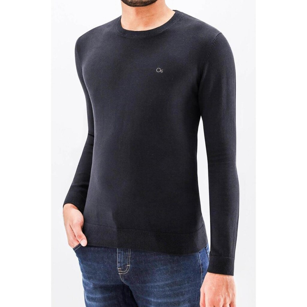 Suéter Tricot Slim Masculino Ogochi 005511002 Preto