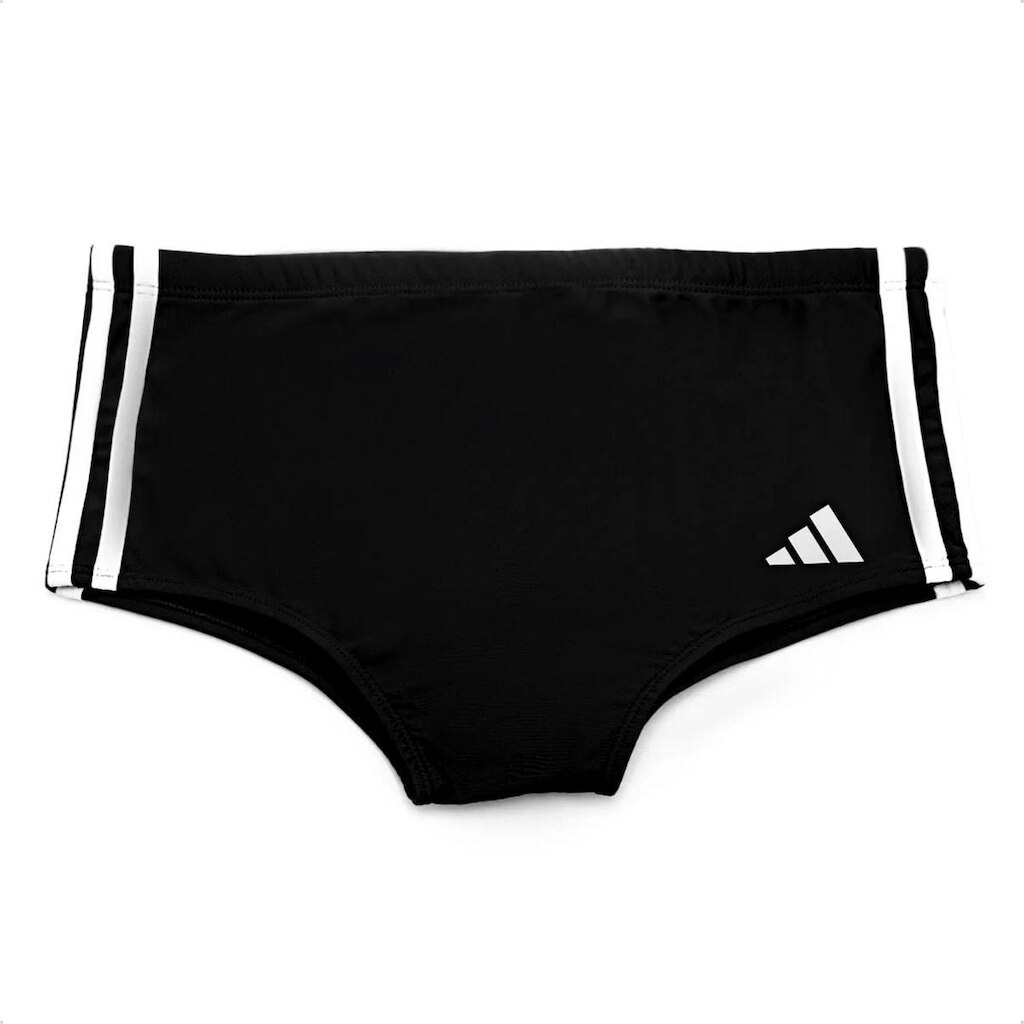 Sunga Adidas 3S Preta e Branca